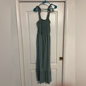 Zesica Sage Green Maxi Dress